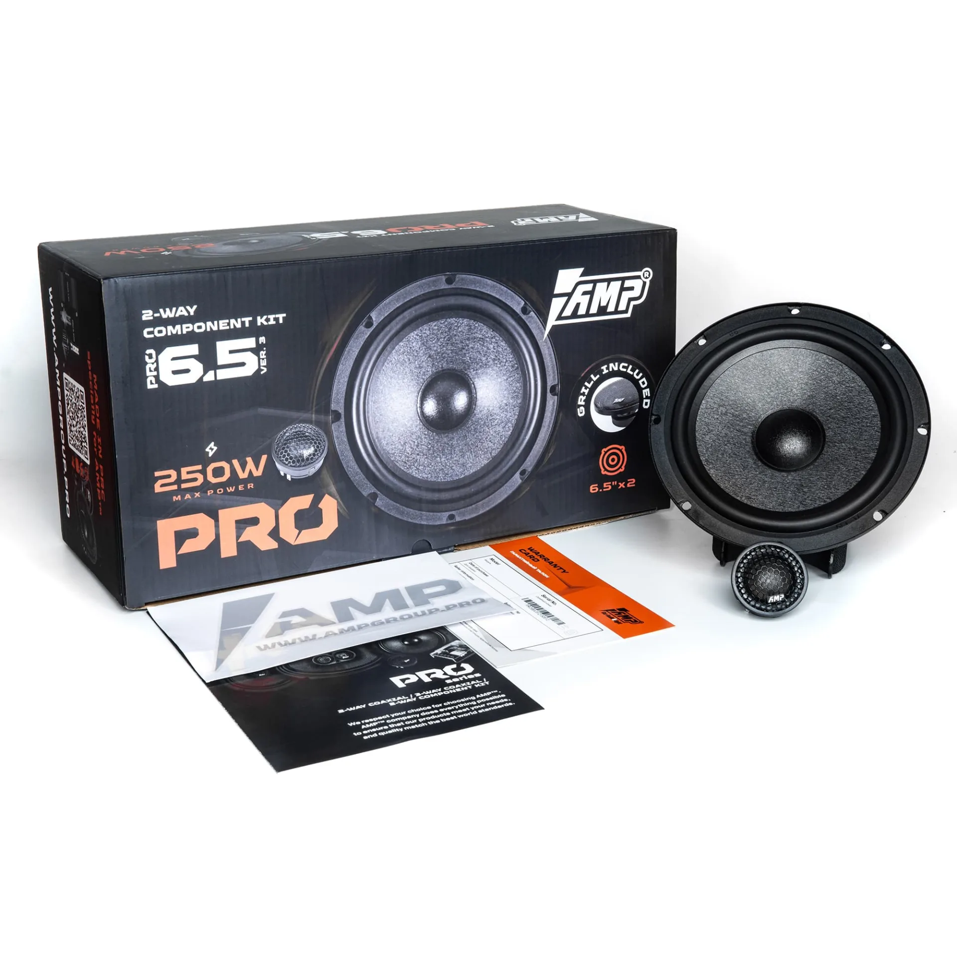 динамики двухкомпонентные 16,5см (6,5") AMP PRO 6.5 VER.3