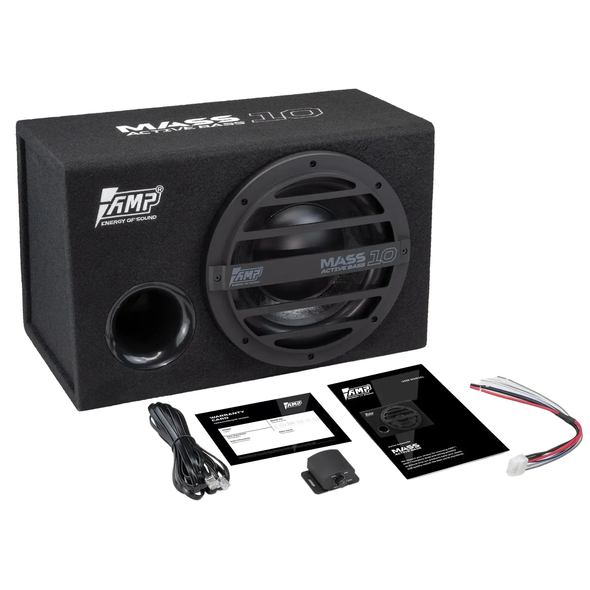 Сабвуфер 10" AMP MASS Active BASS 10