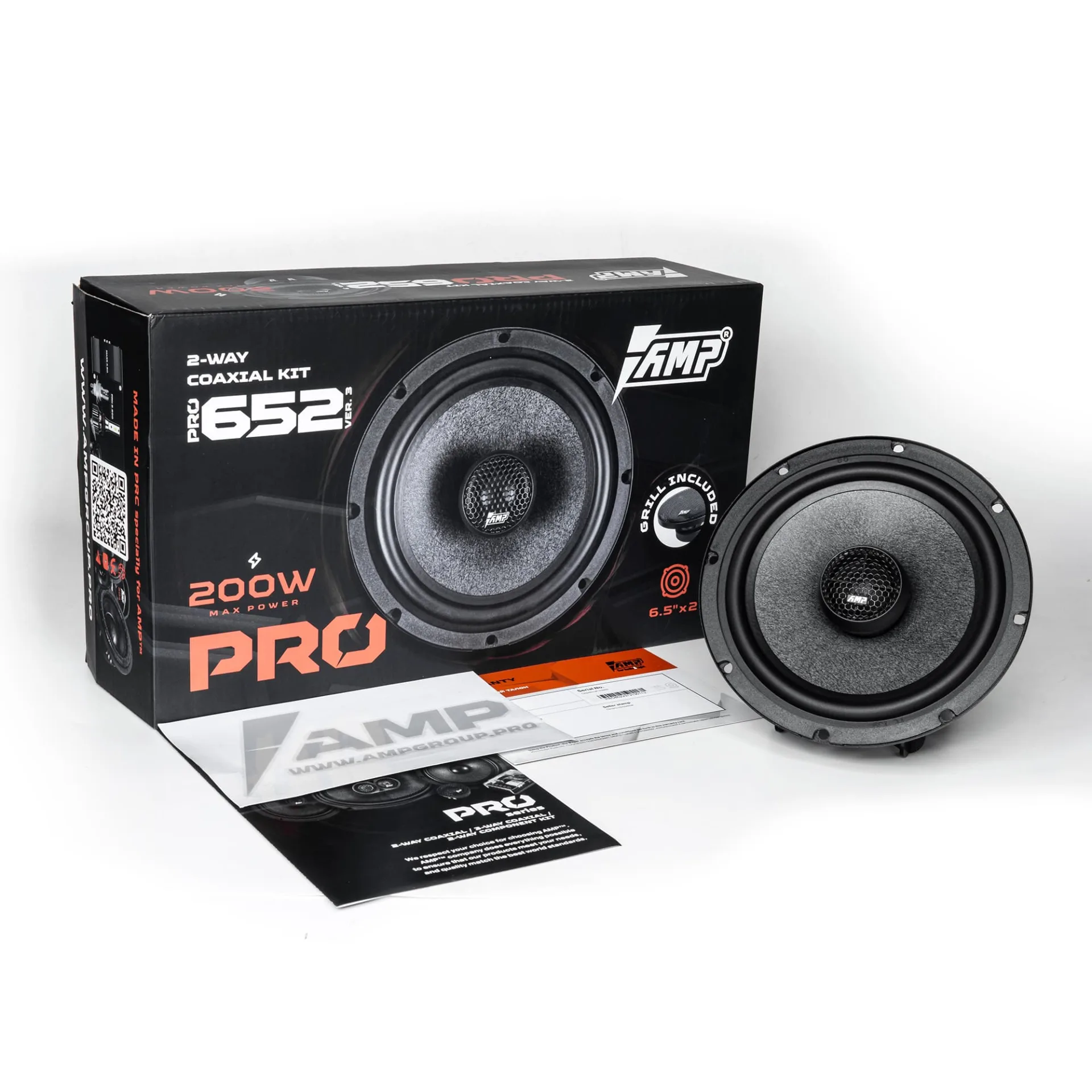 динамики коаксиальные 16,5см (6,5") AMP PRO 652 VER.3